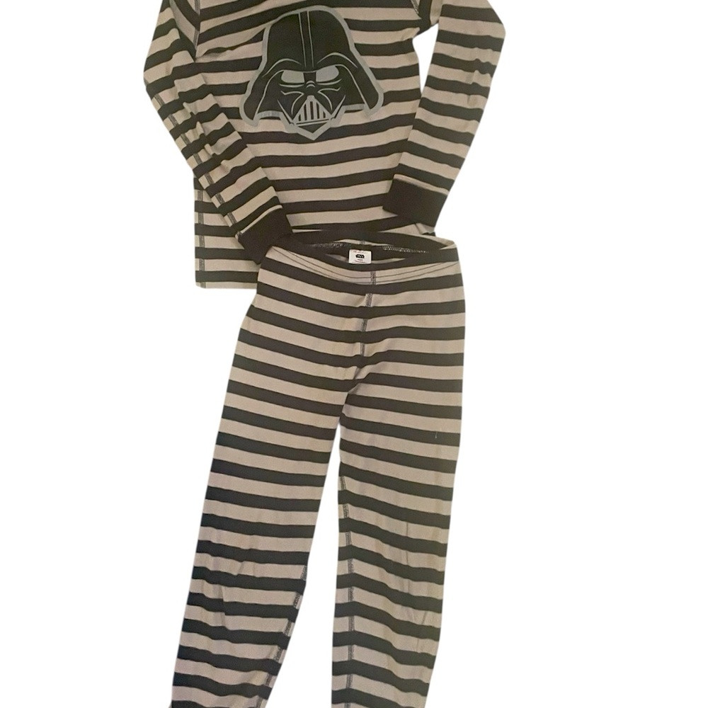 Black and Gray Pajama Sets with Darth Vader Design